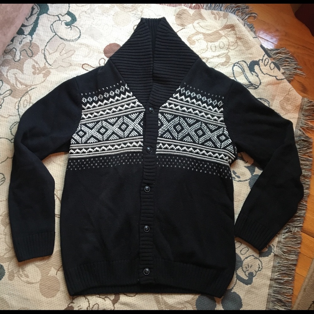Chaps Cardigan Winter Sweater Size M
